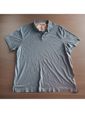 Tasso Elba Mens Light Blue Polo Shirt Size XL, Cotton Golf, Dressy Casual